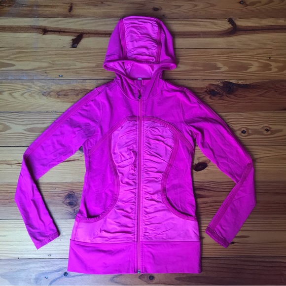 lululemon athletica Jackets & Blazers - Lululemon Scuba Hoodie Pink Athletic Jacket, EUC, 6